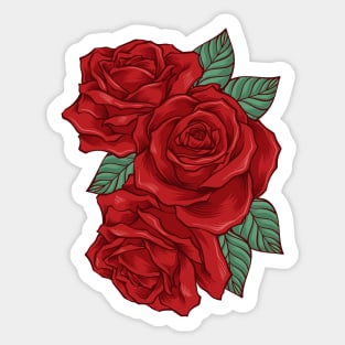 beautiful roses flower Sticker